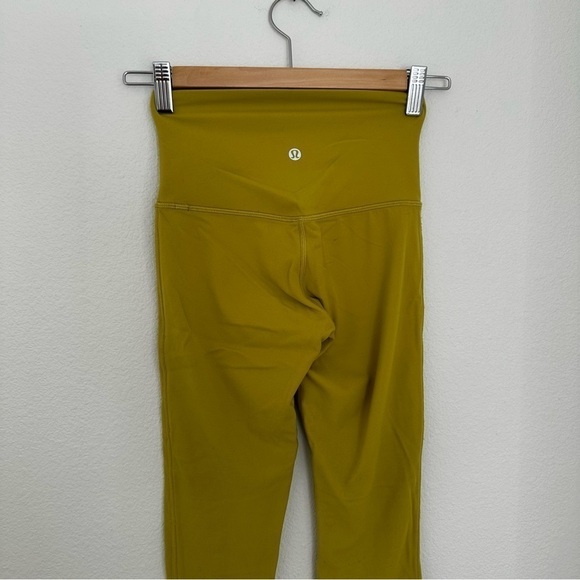 Lululemon Align High Rise Leggings 25” Inseam Yellow Pear Size 2 Women’s - Picture 7 of 10